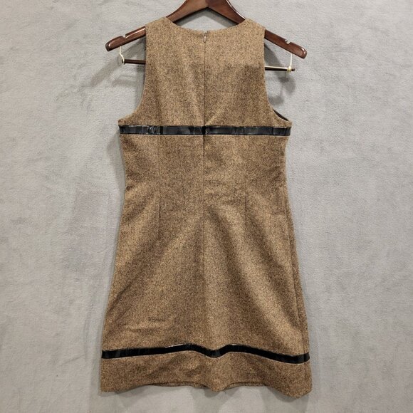 Laundry By Shelli Segal Brown and Black Midi Dress - Picture 2 of 5